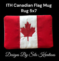 ITH CANADIAN FLAG MUG RUG 5X7