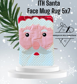 ITH SANTA FACE MUG RUG 5X7