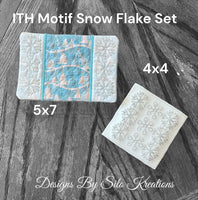 ITH MOTIF SNOW FLAKE SET