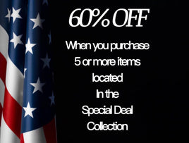 60% OFF WHEN YOU PURCHASE 5 OR MORE