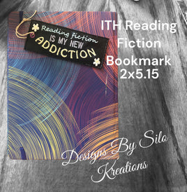 ITH READING FICTION BOOKMARK 2 X 5.15