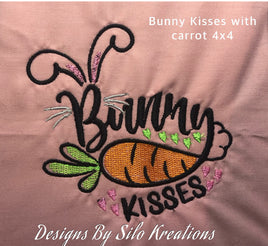 BUNNY KISSES WITH CARROT 4X4
