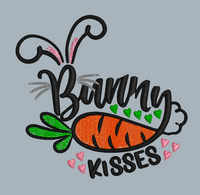 BUNNY KISSES WITH CARROT 4X4