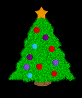 FUZZY TREE CHRISTMAS 4X5