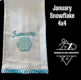 JANUARY SNOW FLAKE 4X4