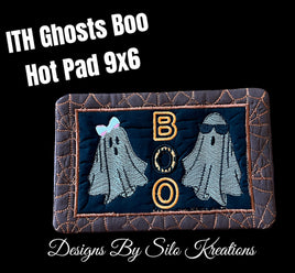 ITH GHOST BOO HOT PAD 9X6