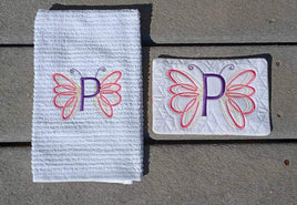 ITH BUTTERFLY ALPHABET LETTER P