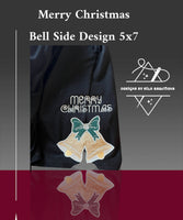 MERRY CHRISTMAS BELL SIDE DESIGN 5X7