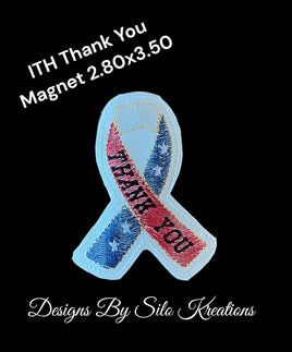 ITH THANK YOU MAGNET 2.8 X 3.5