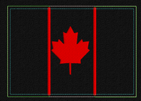 ITH CANADIAN FLAG MUG RUG 5X7