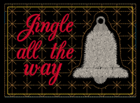 ITH JINGLE ALL THE WAY MUG RUG 5X7