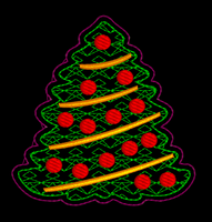 ITH MOTIF CHRISTMAS TREE SET