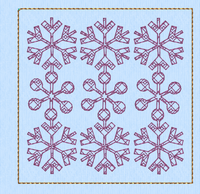 ITH MOTIF SNOW FLAKE SET