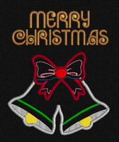 MERRY CHRISTMAS BELL SIDE DESIGN 5X7