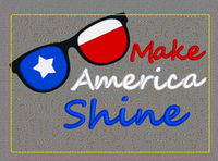 ITH MAKE AMERICA SHINE MUG RUG 5X7