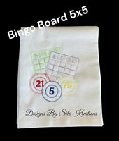BINGO BOARD 5X5