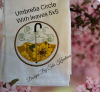 UMBRELLA CIRCLE WITH LEAVES 5X5