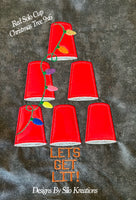 RED SOLO CUP CHRISTMAS TREE 9X6