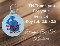 ITH THANK YOU FOR YOUR SERVICE FOB 2.5 X 2.8