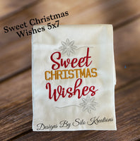 SWEET CHRISTMAS WISHES 5X7