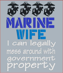 Marine Wife 5x7