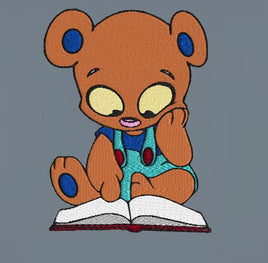 Baby Bear Reading 5x7