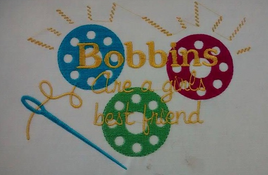 Bobbins Are A Girls Best Friend 5x7