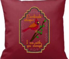 Cardinals Whisper I Am With You Always 9x6