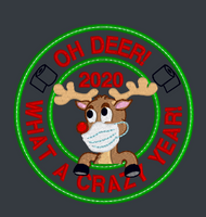 Oh Deer! What A Crazy Year Ornament 4x4