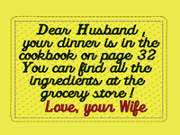 Dear Husband Magnet 4x4