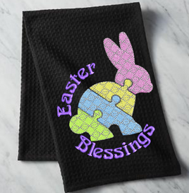 Easter Blessings Bunny 5x7