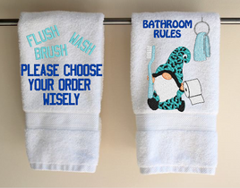 Bathroom Rules Set (5x5)