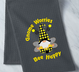 Gnome Worries Bee Happy 5x5