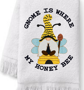 Gnome Is Where My Honey Bee 5x7