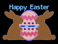 Silo Happy Easter Egg Applique 5x7