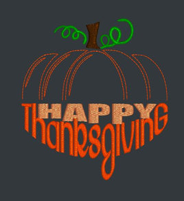 Happy Thanksgiving Pumpkin 5x5