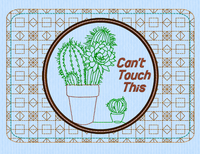 ITH CANT TOUCH THIS MUG RUG 5X7