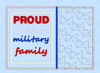 ITH PROUD TO BE A MILITARY FAMILY MUG RUG 5X7