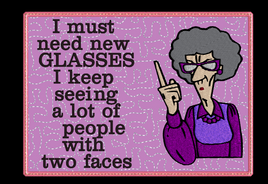 I Must Need New Glasses Mug Rug 5x7