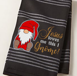 Jesus Loves Me This I gnome 5x7