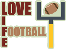 Love Football Life  SVG
