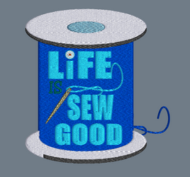 Life Is Sew Good  5x5