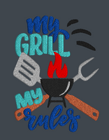 My Grill My Rules 5x7