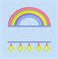 Rainbow Set of 4   (5x5)