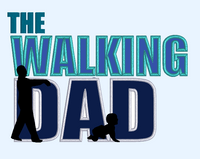 The Walking Dad Applique 9x6