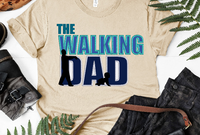The Walking Dad Applique 9x6