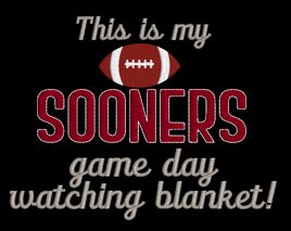 Silo This Is My Game Day Blanket Sooners 5x7
