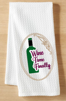 Wine Bottle Set   5x7  (added BONUS coaster)