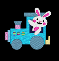 Bunny Train Set of 3 (4x4)