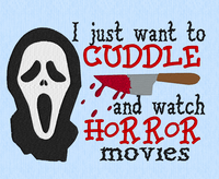 Cuddle and Horror Movies 5x7